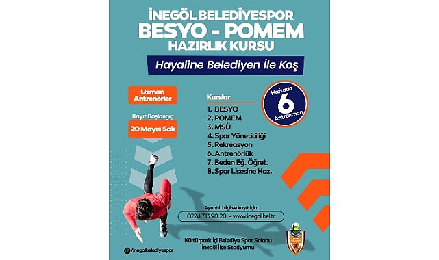 İnegöl Belediyesi’nden Gençlere Destek: “Hayaline Belediyen İle Koş”