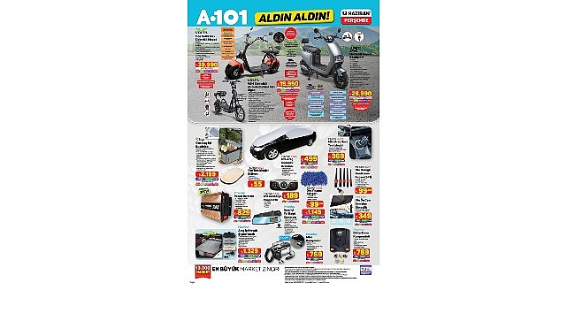 12 Haziran’da A101’de Moped Ürünleri Satışta
