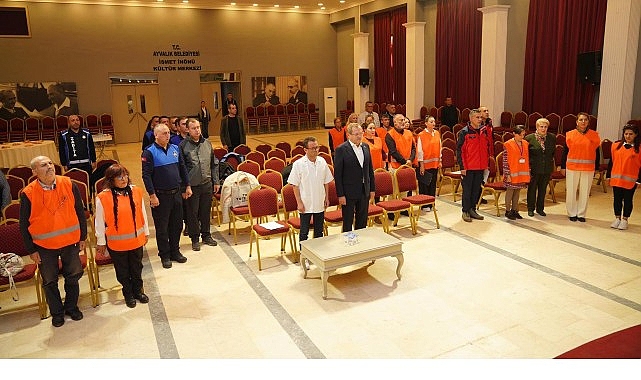 Başkan Mesut Ergin: “Afetlere hazırlıklı bir Ayvalık için eğitimlerimizi sürdürüyoruz”