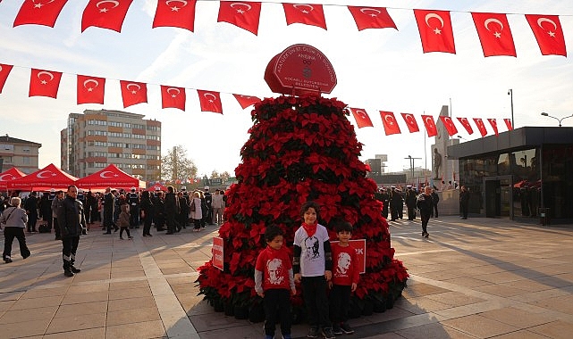 Büyükşehir’den 10 Kasım’a özel 1087 Atatürk çiçeği