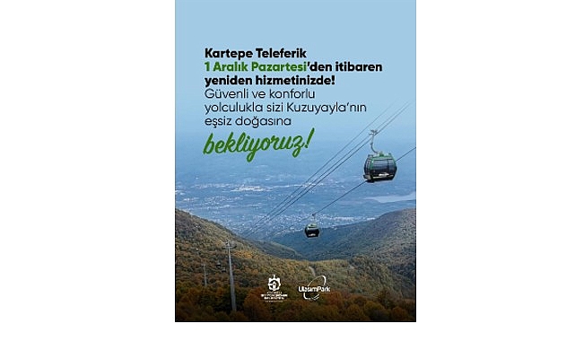 Kartepe Teleferik’te bakım çalışmaları tamam