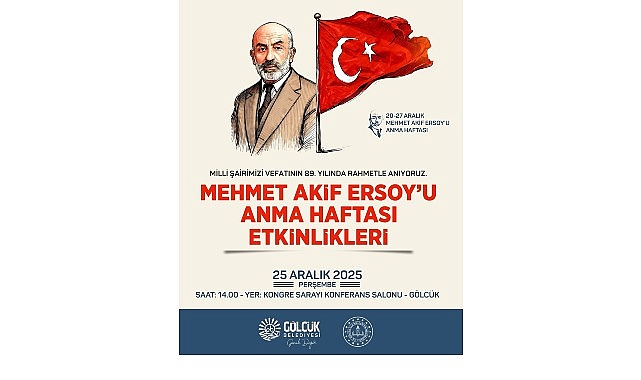 Milli Şair Vefatının 89. Yılında Gölcük’te Anılacak