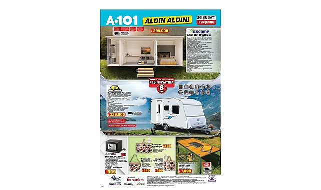 Tiny House ve Karavan 26 Şubat’ta A101’de!